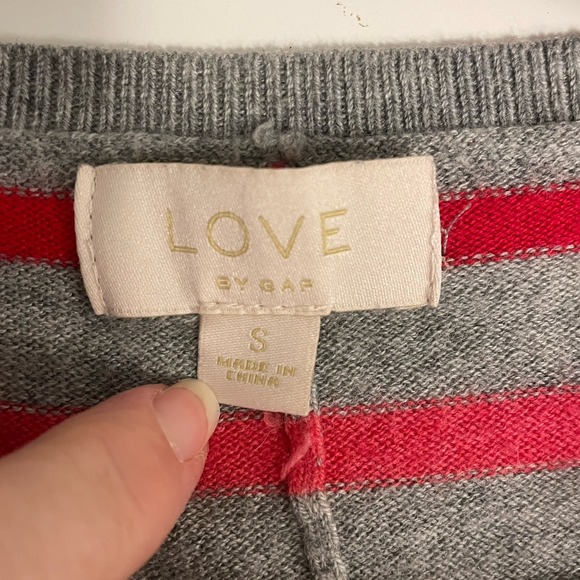 GAP One Piece Pajamas Woman S Striped Multicolor‎ Button Front Long Sleeve Wool - Picture 4 of 5